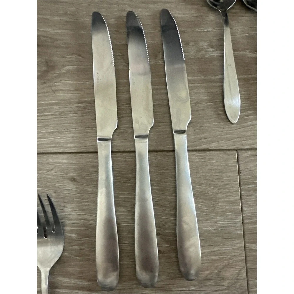 3 Place Settings Oneida JENNIFER LUANN‎ MOONCREST TRISTA Stainless Flatware